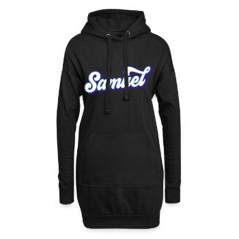 Samuel | Farben änderbar - Hoodie-Kleid - Schwarz - Vorne