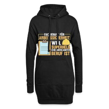 Fachkraft Arbeitssicherheit Sifa Sicherheitskraft - Hoodie-Kleid - Schwarz - Vorne
