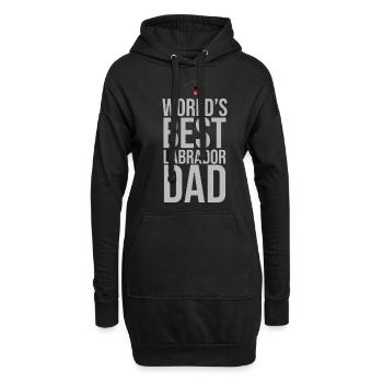 Labrador - Hoodie-Kleid - Schwarz - Vorne