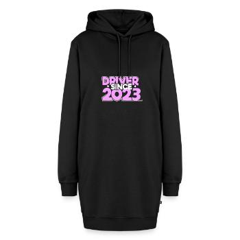 Permis de conduire 2023 examen de conduite passé cadeau - Sweat-shirt à capuche long Femme - noir - Devant
