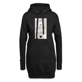 Foto-Studio - Hoodie-Kleid - Schwarz - Vorne