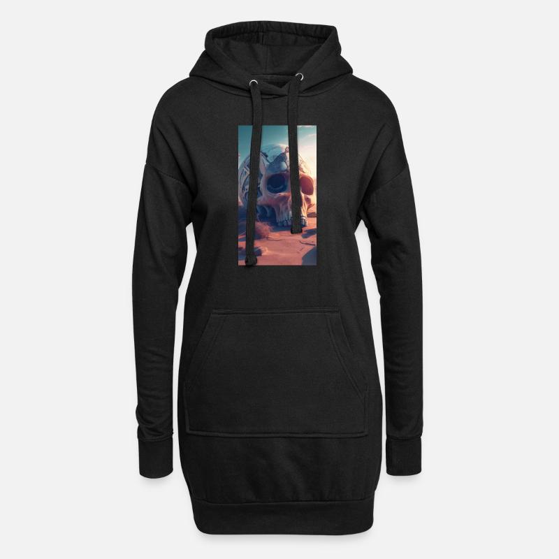 My Design - Hoodie-Kleid - Schwarz