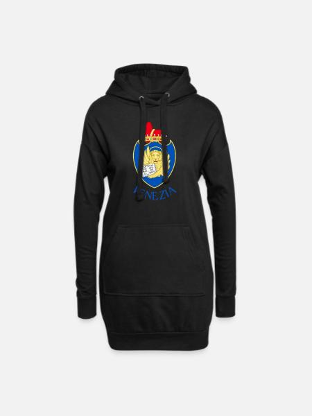 Venezia - Hoodie-Kleid - Schwarz