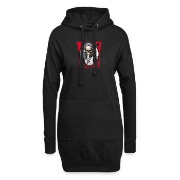 Bass jusqu’à la fin cool bass motif pour les fans de basse - Sweat-shirt à capuche long Femme - noir - Devant