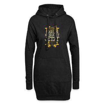 Geschenk für Marlin - Hoodie-Kleid - Schwarz - Vorne