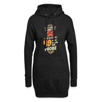 Geburtstag 50. Jubiläumsdesign Geburtstagsparty  - Hoodie-Kleid - Schwarz - Vorne