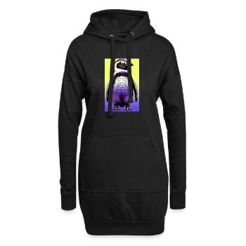 pingouin - Sweat-shirt à capuche long Femme - noir - Devant