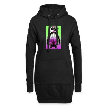 pingouin - Sweat-shirt à capuche long Femme - noir - Devant