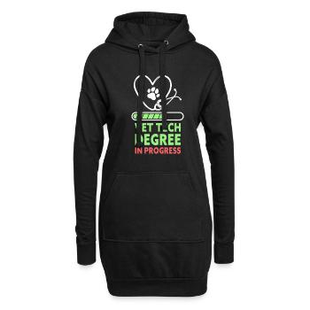 Vet Tech Degree In Progress Funny Veterinary - Hoodie-Kleid - Schwarz - Vorne