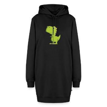 Rex - Sweat-shirt à capuche long Femme - noir - Devant