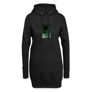 Faire du vélo faire du vélo - Sweat-shirt à capuche long Femme - noir - Devant