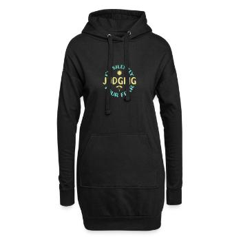 Parachutistes parachutistes parachutés - Sweat-shirt à capuche long Femme - noir - Devant