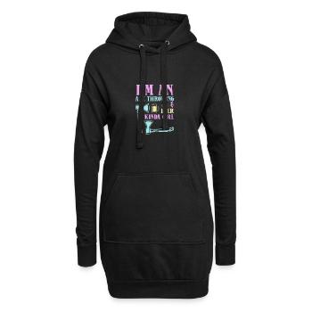 Lancer de hache lancer de hache - Sweat-shirt à capuche long Femme - noir - Devant