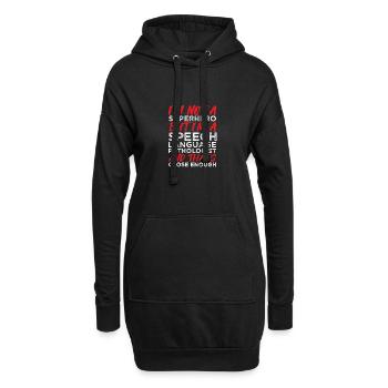 Orthophoniste Orthophonie Orthophonie - Sweat-shirt à capuche long Femme - noir - Devant