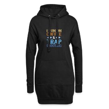 Tir au pigeon d’argile - Sweat-shirt à capuche long Femme - noir - Devant