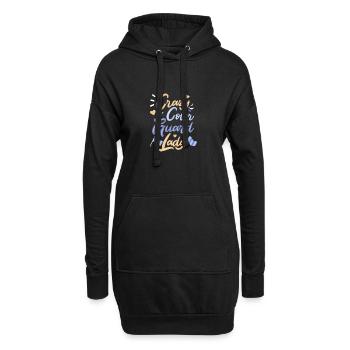 Color Guard - Hoodie-Kleid - Schwarz - Vorne