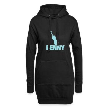 Geschenk für Benny - Hoodie-Kleid - Schwarz - Vorne