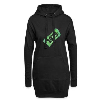 1975 - Hoodie-Kleid - Schwarz - Vorne