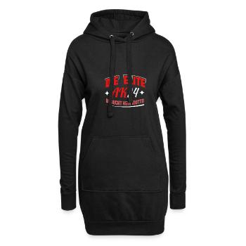 Abschlussklasse 2024 Schulabschluss Abitur Matura - Hoodie-Kleid - Schwarz - Vorne