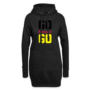 Go, Krauts, Go! - Hoodie-Kleid - Schwarz - Vorne