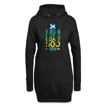 north coast 500 crew - Hoodie Dress - black - Front