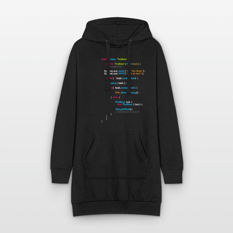 Program Code - The Best | Code Hoodie Dress