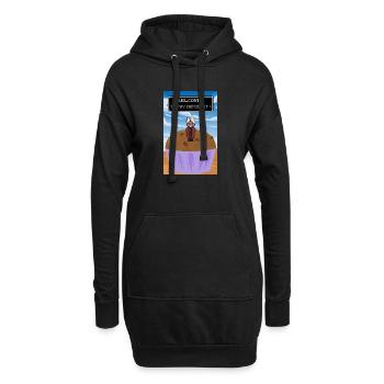 Bienvenue au dessert - Sweat-shirt à capuche long Femme - noir - Devant