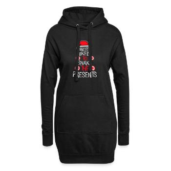 Le plus susceptible de secouer les cadeaux Noël Fun - Sweat-shirt à capuche long Femme - noir - Devant