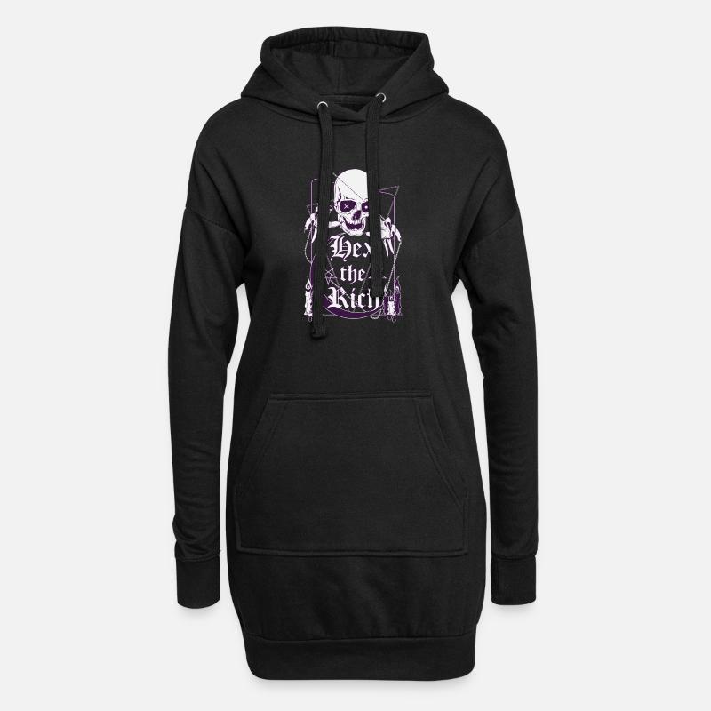 Hex die Reichen - Hoodie-Kleid - Schwarz