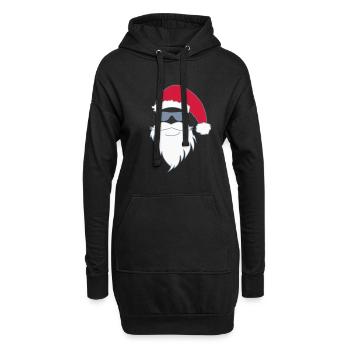 Nikolaus cool - Hoodie-Kleid - Schwarz - Vorne