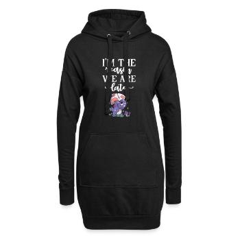 Bébé - Sweat-shirt à capuche long Femme - noir - Devant