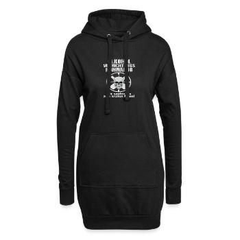 Alkohol vernichtungs Kommando - Hoodie-Kleid - Schwarz - Vorne
