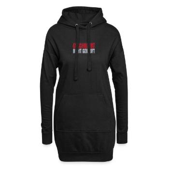 Geschraubt nicht gekauft - Hoodie-Kleid - Schwarz - Vorne