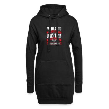Mein Auto ist Breit und Tief - Hoodie-Kleid - Schwarz - Vorne