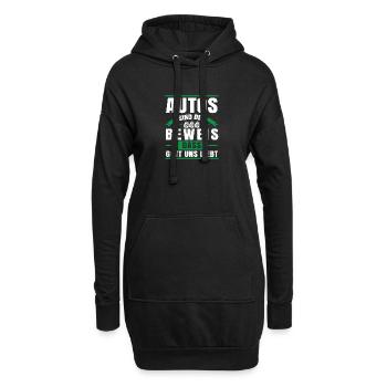 Autos sind der Beweis das Gott uns liebt - Hoodie-Kleid - Schwarz - Vorne