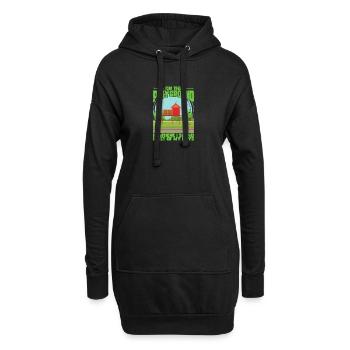On The Playground Is Where I Spend Most Of My - Hoodie-Kleid - Schwarz - Vorne