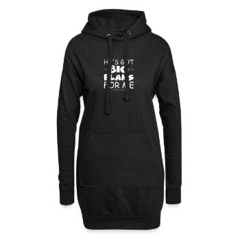 Christian Il a de grands projets pour moi Jésus - Sweat-shirt à capuche long Femme - noir - Devant