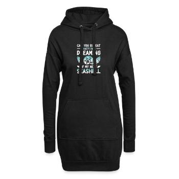 Womens Shelling Shell Collecting Seashells - Hoodie-Kleid - Schwarz - Vorne