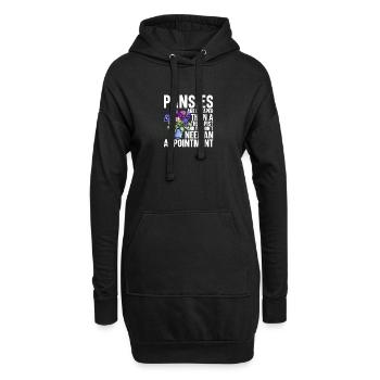 Pansies Plants Gear Pansy Flower Live Pansies - Hoodie-Kleid - Schwarz - Vorne
