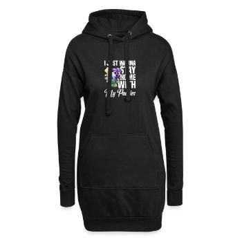 Pansy Seeds Pansies for Outdoors Pansy Flower - Hoodie-Kleid - Schwarz - Vorne