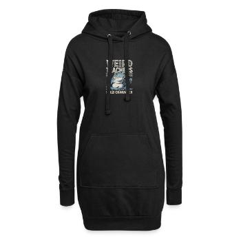 Weird Teachers Build Character Appreciation - Hoodie-Kleid - Schwarz - Vorne