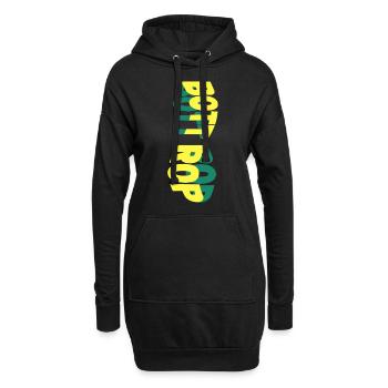 Bottrop Deutschland Stadt Skyline Schrift Bunt - Hoodie-Kleid - Schwarz - Vorne