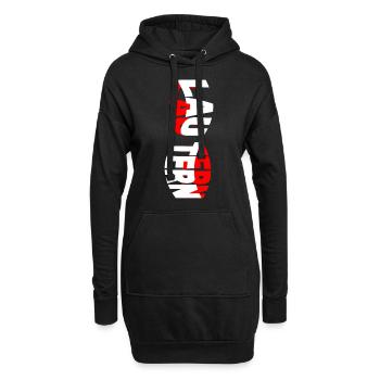 Kaiserslautern Lautern Deutschland Stadt Schrift - Hoodie-Kleid - Schwarz - Vorne
