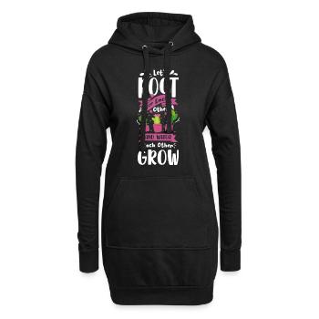 Stachel Natur Gärtner - Hoodie-Kleid - Schwarz - Vorne