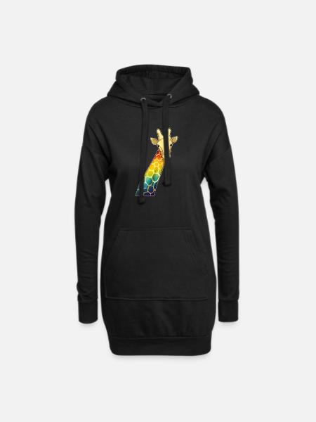 Giraffe Regenbogen - Luvklänning - svart