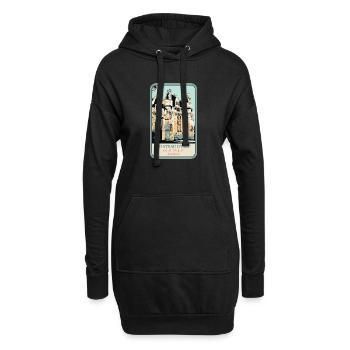 Château d'Ussé, Loire-Tal - Hoodie-Kleid - Schwarz - Vorne