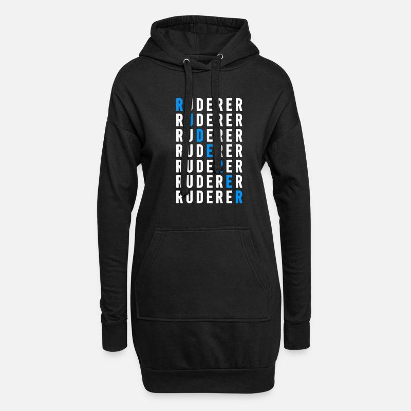 Ruderer - Hoodie-Kleid - Schwarz
