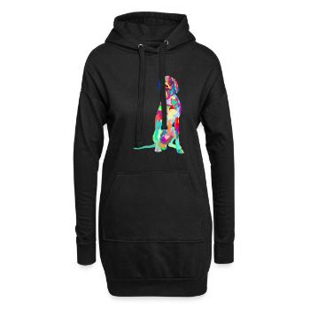 German Shorthair Pointer Funny | Gift GSP DAD - Hoodie Dress - black - Front