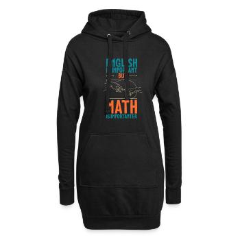Géométrie Nombre d’or Math Fibonacci - Sweat-shirt à capuche long Femme - noir - Devant