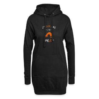 J'peux pas j'ai Spéléo - Sweat-shirt à capuche long Femme - noir - Devant